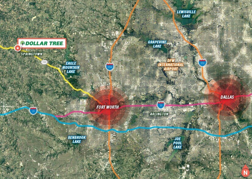 More Photos Of NEC SH 199 & Agnes Circle, Springtown Storefront For Sale