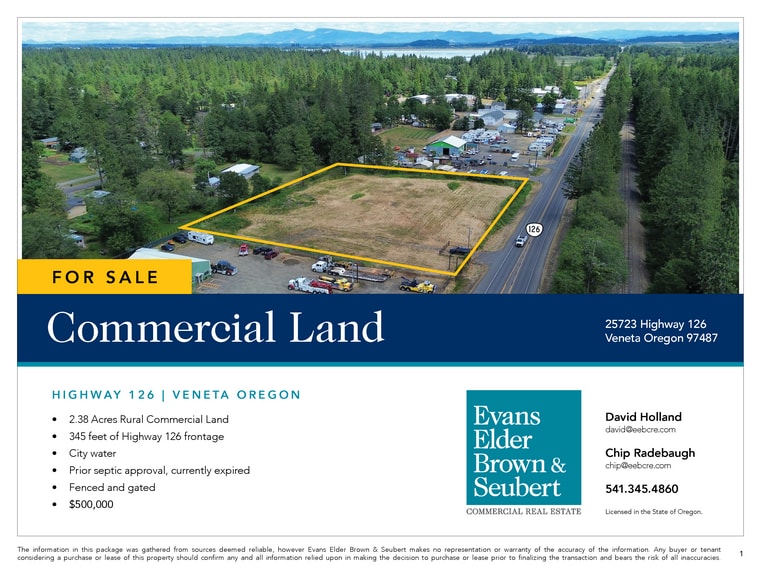 More Photos Of 25723 Highway 126, Veneta Land For Sale