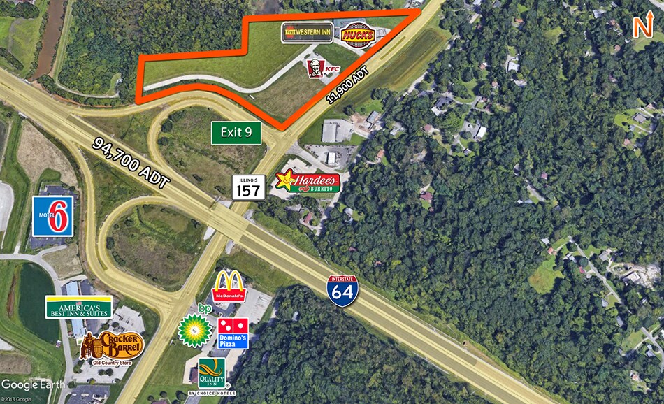 Primary Photo Of NW Quadrant of I-64 and IL-157, Caseyville Land For Sale