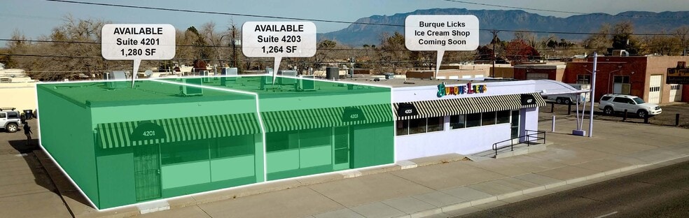 More Photos Of 4201-4207 Lomas Blvd NE, Albuquerque Freestanding For Lease