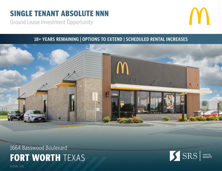 Primary Photo Of 1664 Basswood Blvd, Fort Worth Fast Food For Sale