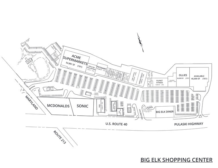 More Photos Of 101-135 Big Elk Mall, Elkton Unknown For Lease