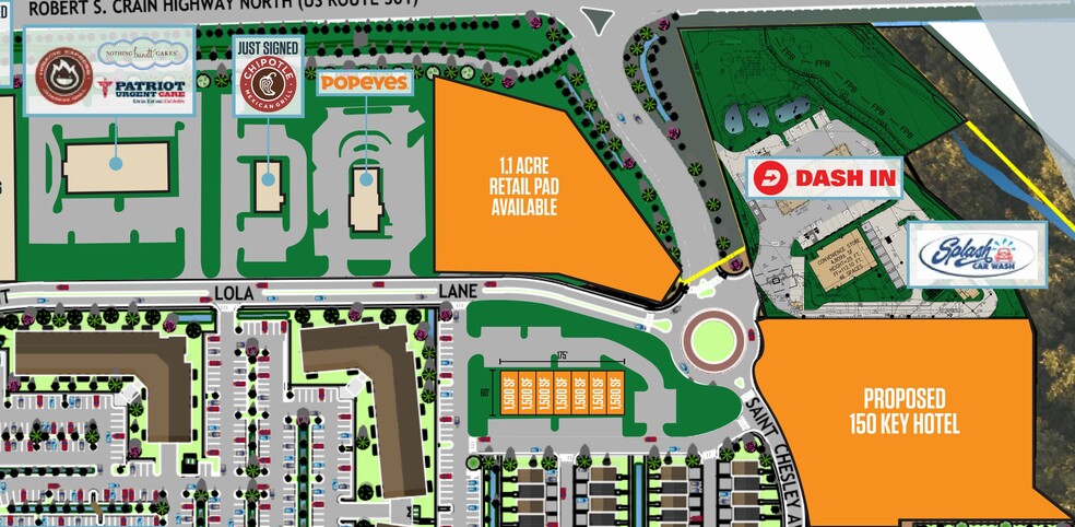 More Photos Of US 301 & Mill Branch, Bowie Unknown For Lease