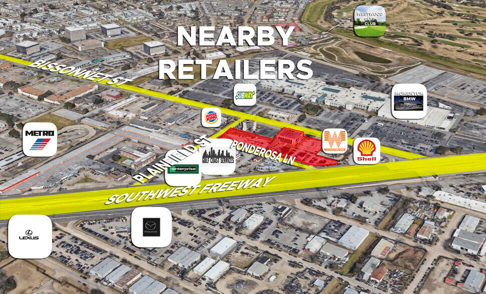 More Photos Of 9525 Bissonnet St, Houston General Retail For Lease