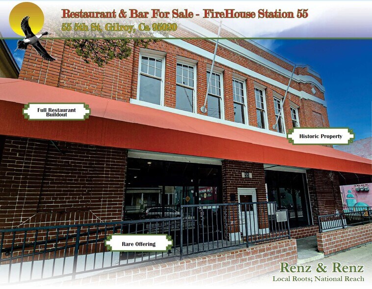 Primary Photo Of 55 5th St, Gilroy Restaurant For Sale