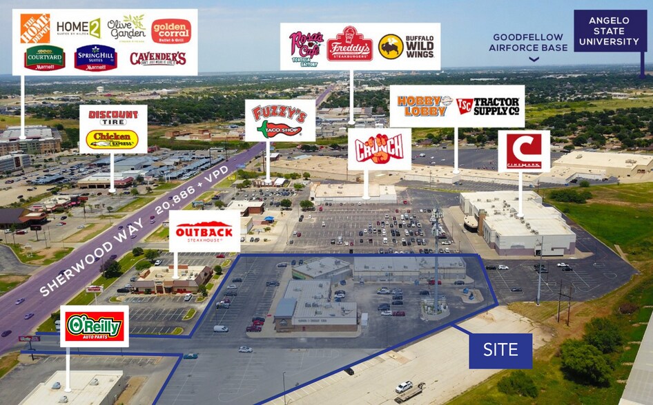 More Photos Of 4509 Sherwood Way, San Angelo General Retail For Sale