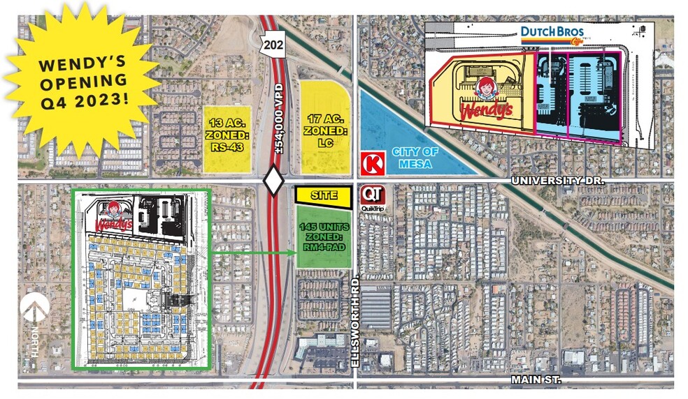 Primary Photo Of University Dr & Ellsworth Rd, Mesa Land For Lease