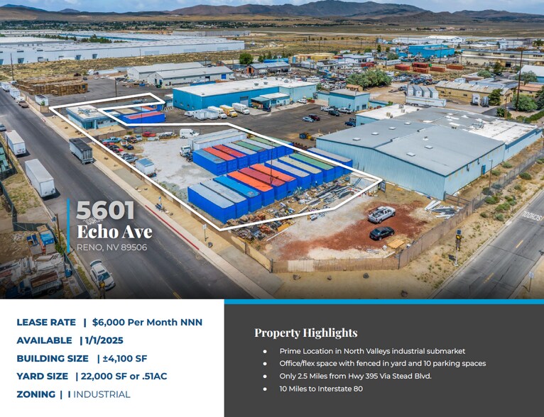More Photos Of 5601 Echo Ave, Reno Land For Lease
