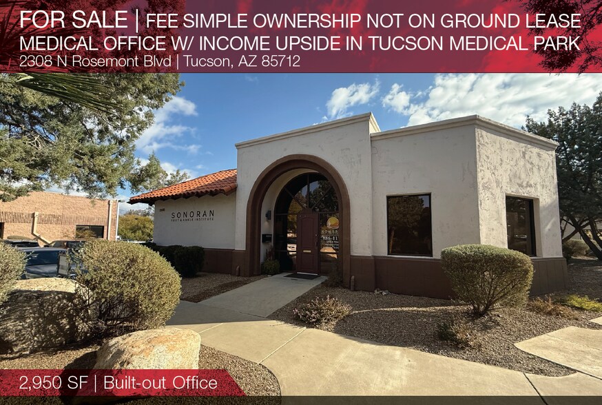 Primary Photo Of 2308 N Rosemont Blvd, Tucson Medical For Sale