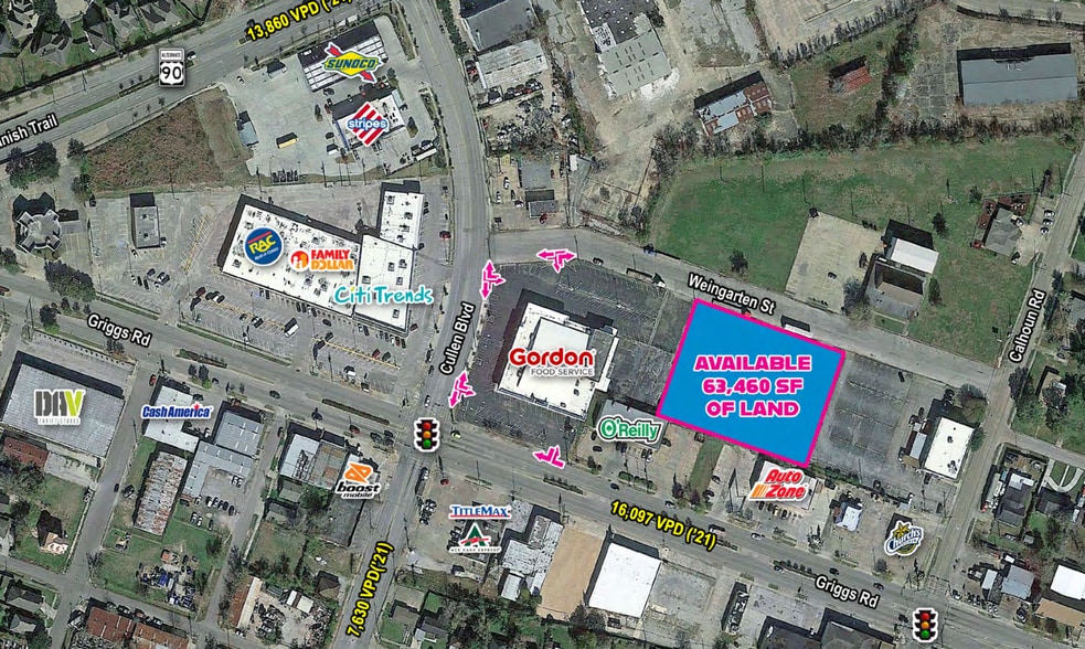 Primary Photo Of NEQ Griggs Rd @ Cullen Blvd, Houston Land For Lease