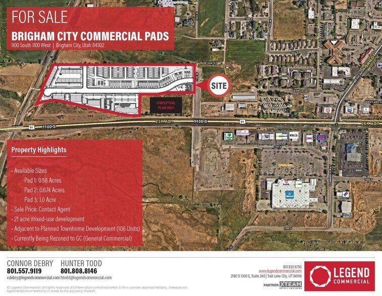 Primary Photo Of 1050 W 1100 S, Brigham City Land For Sale
