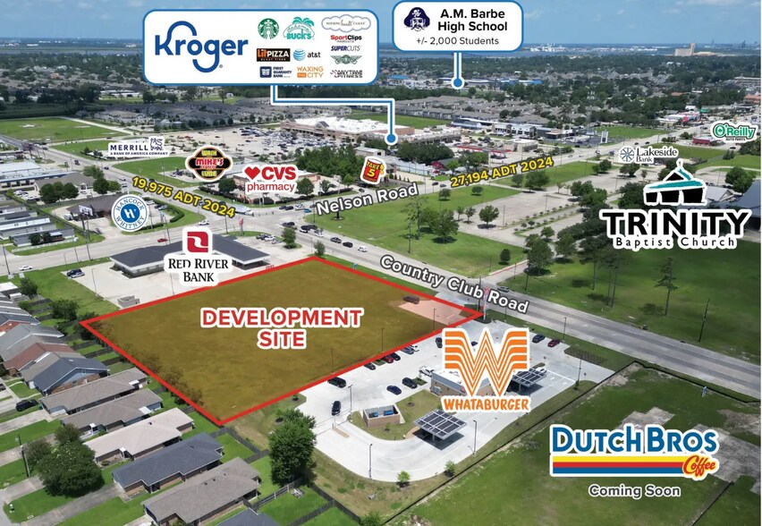 Primary Photo Of 1835 Country Club Rd, Lake Charles Land For Sale