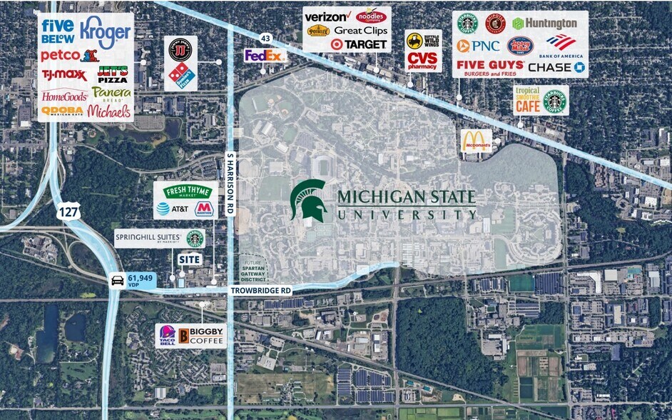 More Photos Of 1090-1100 Trowbridge Rd, East Lansing Freestanding For Sale