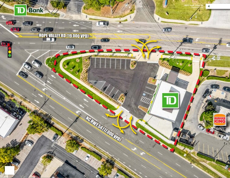 Primary Photo Of 4835 Hope Valley Rd, Durham Bank For Sale