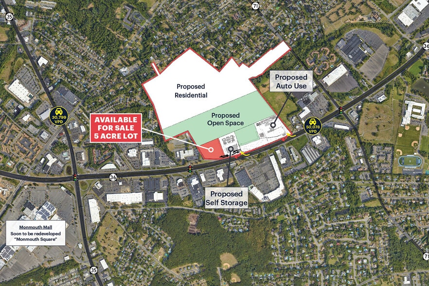 Primary Photo Of Route 36 West, Eatontown Land For Sale