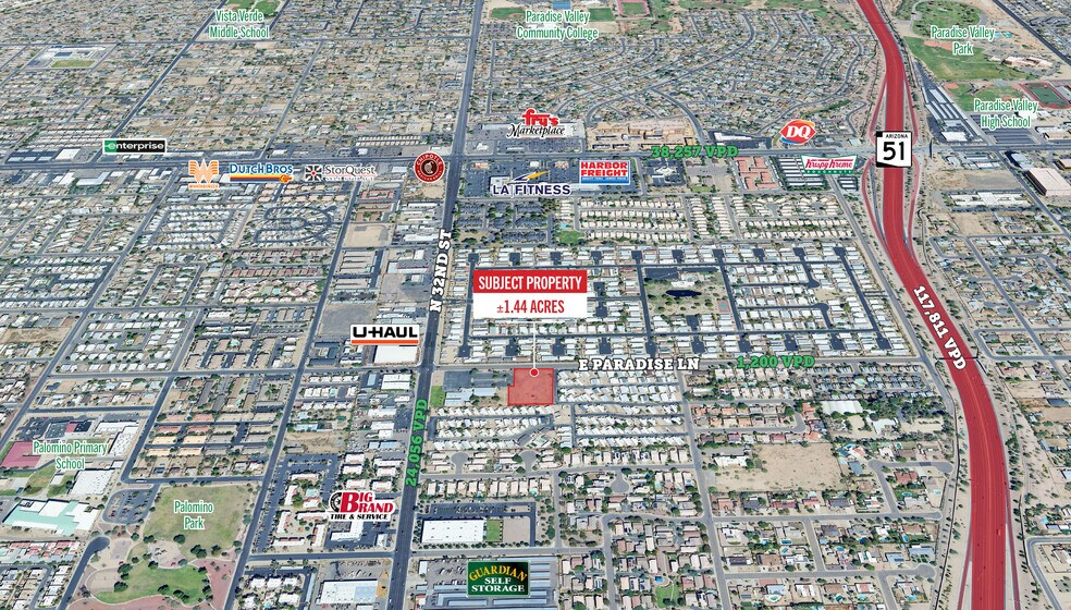 Primary Photo Of 3275 E Paradise Ln, Phoenix Land For Sale