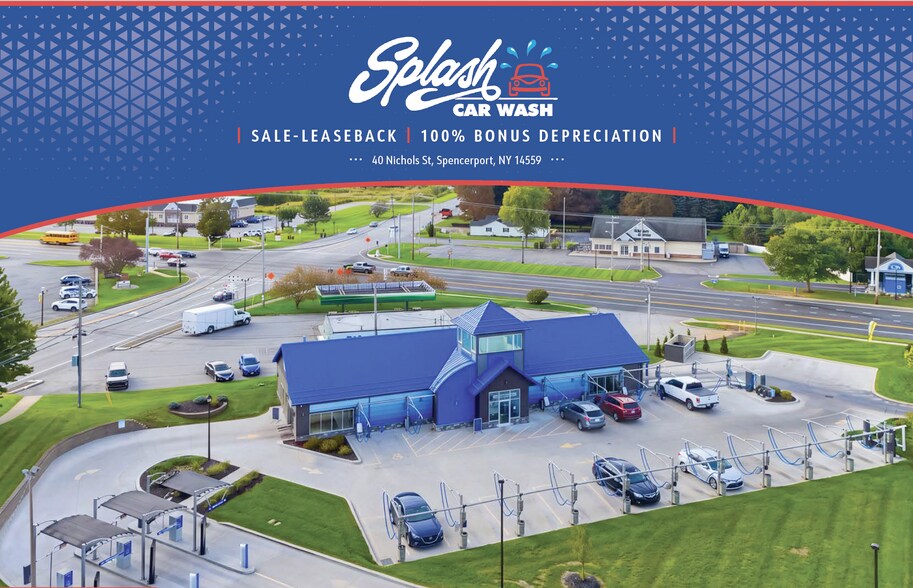 Primary Photo Of 40 Nichols St, Spencerport Carwash For Sale