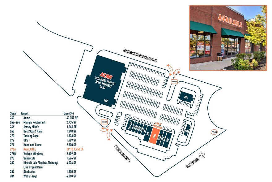 More Photos Of Route 130 & Dunns Mill Rd, Bordentown Unknown For Lease