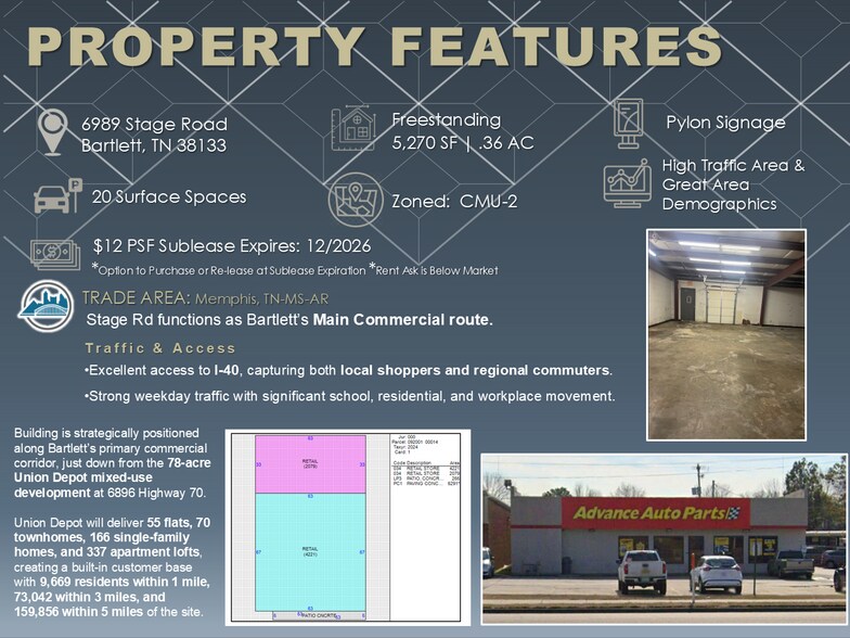 More Photos Of 6989 Stage Rd, Memphis Freestanding For Lease