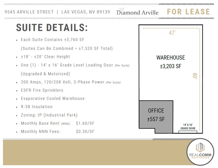 More Photos Of 9545 Arville St, Las Vegas Warehouse For Lease