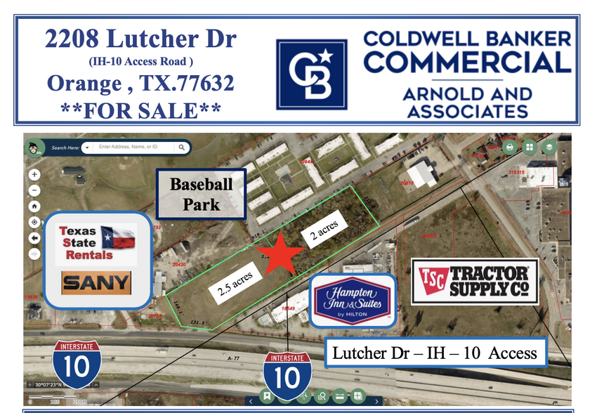 Primary Photo Of 2208 Lutcher Rd, Orange Land For Sale