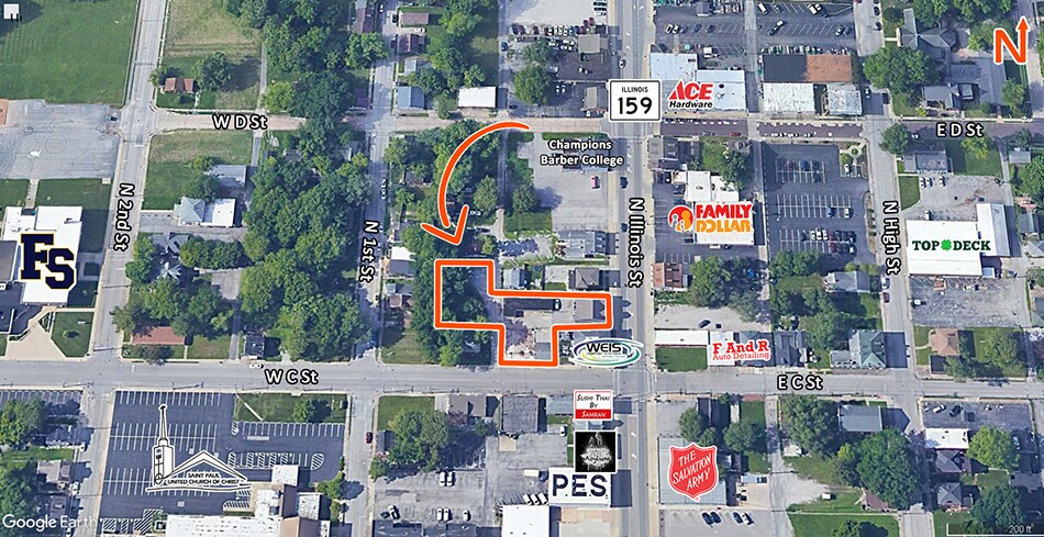 More Photos Of 305-309 N Illinois St, Belleville Storefront Retail Residential For Lease