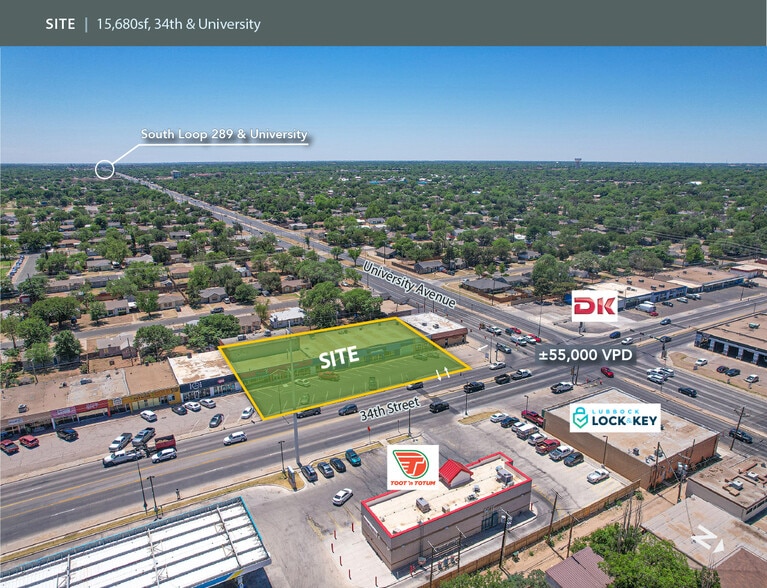 More Photos Of 2431-2449 34th St, Lubbock General Retail For Sale