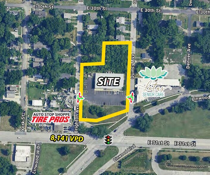 More Photos Of 5000 E Linwood Blvd, Kansas City Freestanding For Lease