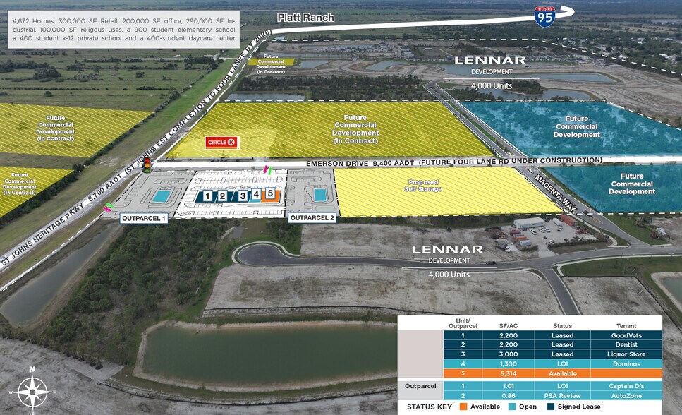More Photos Of St Johns Heritage & Emerson Drive, Palm Bay Freestanding For Lease