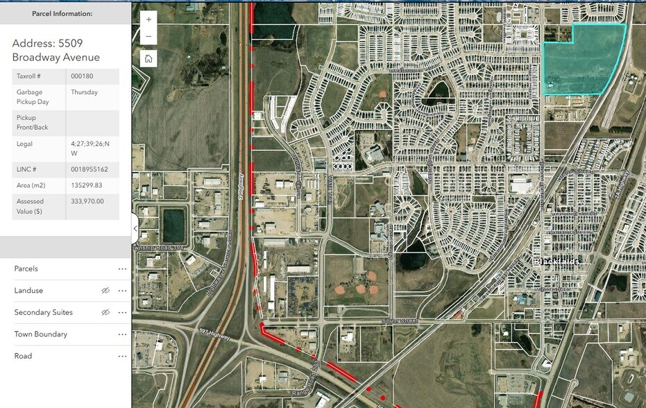 More Photos Of 5509 Broadway Ave, Blackfalds Land For Sale