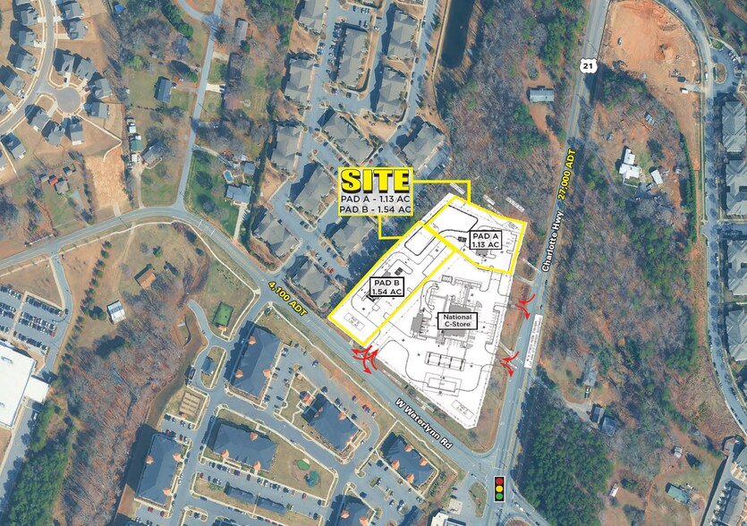 More Photos Of 124 Waterlynn Road, Mooresville Land For Lease