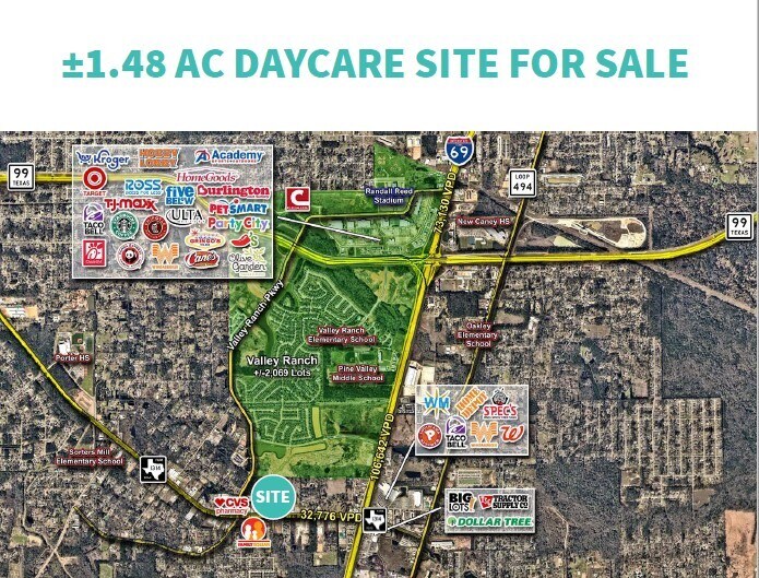 Primary Photo Of Valley Ranch Pkwy and FM 1314 Rd., Porter Land For Sale