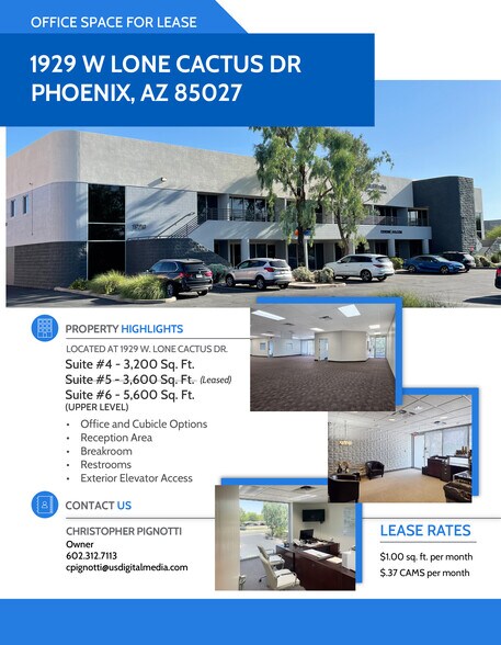 More Photos Of 1929 W Lone Cactus Dr, Phoenix Light Distribution For Lease