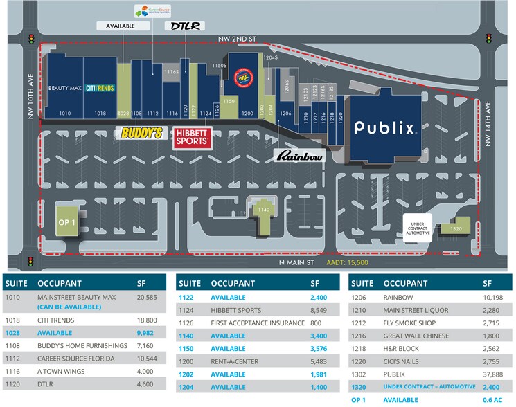 More Photos Of 1002-1320 N Main St, Gainesville Unknown For Lease