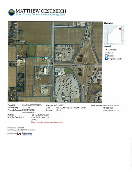 More Photos Of I-280 and Bahnsen Rd @ Baker Rd., Perrysburg Land For Sale