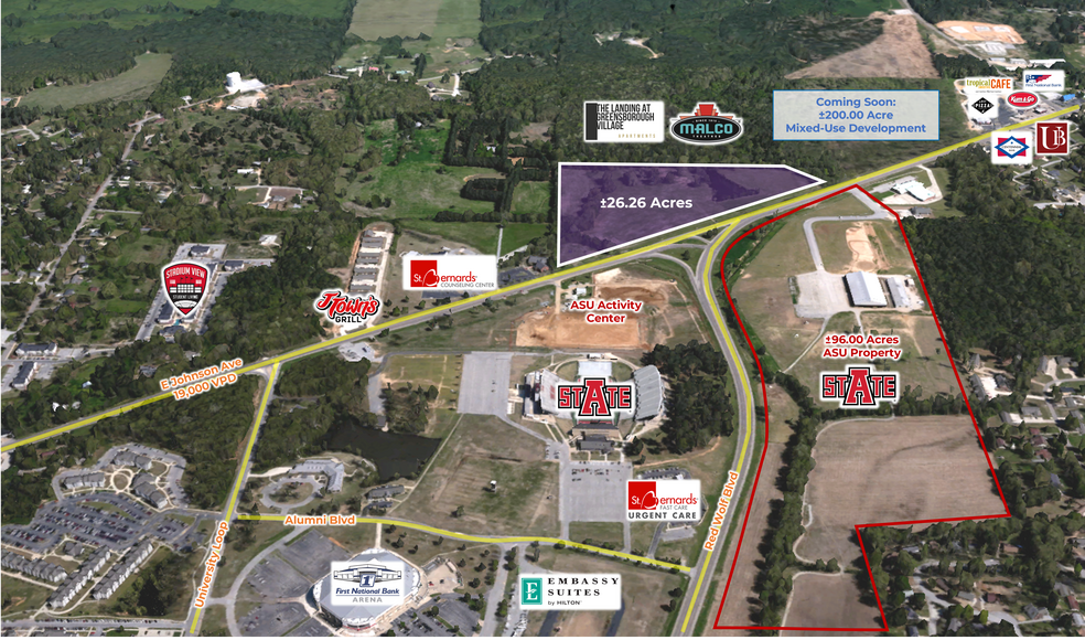 Primary Photo Of 2692-3006 E Johnson Ave, Jonesboro Land For Lease