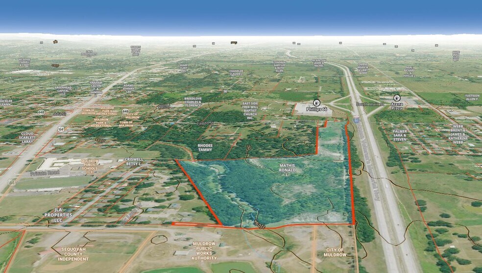 More Photos Of 1312 Caddo st, Muldrow Land For Sale