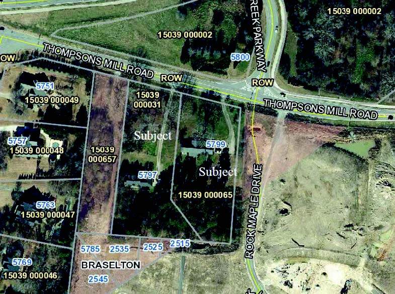 Primary Photo Of 5797-5799 Thompson Mill Rd, Hoschton Land For Sale