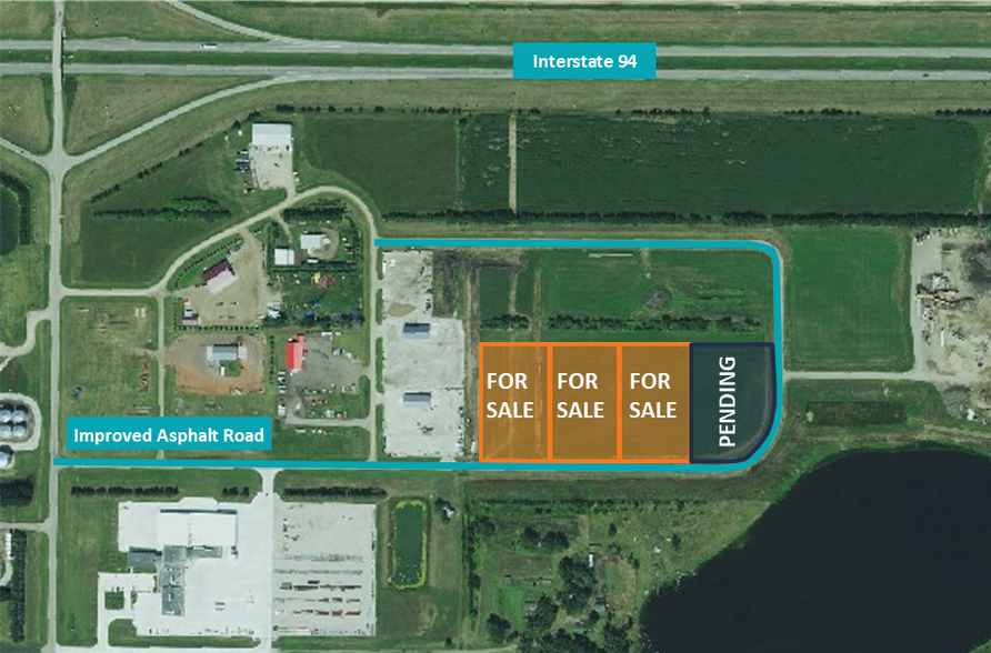 More Photos Of Industrial Park Dr @ I-94, Menoken Land For Sale