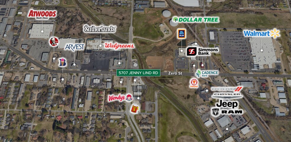 More Photos Of 5707-5719 Jenny Lind Rd, Fort Smith Storefront Retail Office For Sale