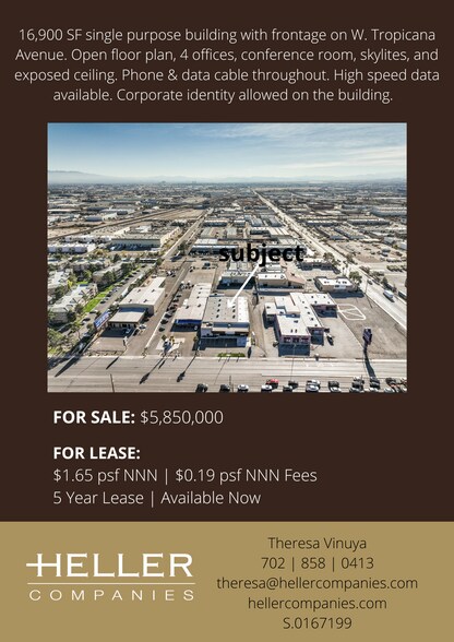 More Photos Of 4325 W Tropicana Ave, Las Vegas Freestanding For Sale