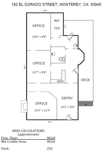 More Photos Of 182 El Dorado St, Monterey Medical For Sale