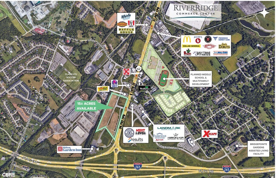 Primary Photo Of E. Hwy 62 Hwy @ Water Tower Rd, Jeffersonville Land For Sale