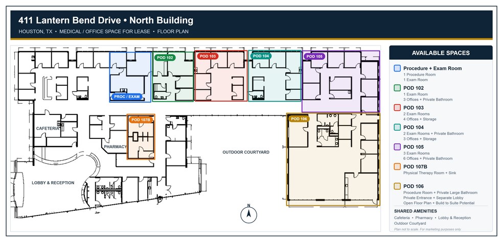More Photos Of 411 Lantern Bend Dr, Houston Medical For Lease