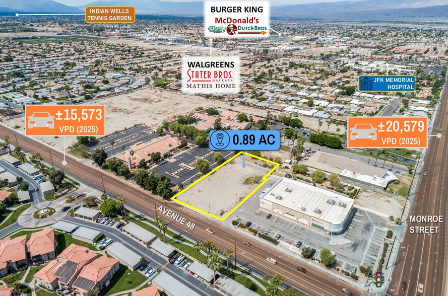 More Photos Of adj. to 47985 Monroe Street, Indio Land For Sale