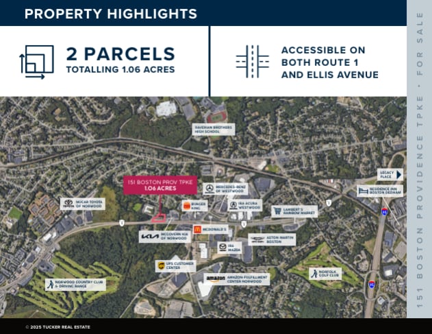 More Photos Of 151 Boston Providence Tpke, Norwood Land For Sale