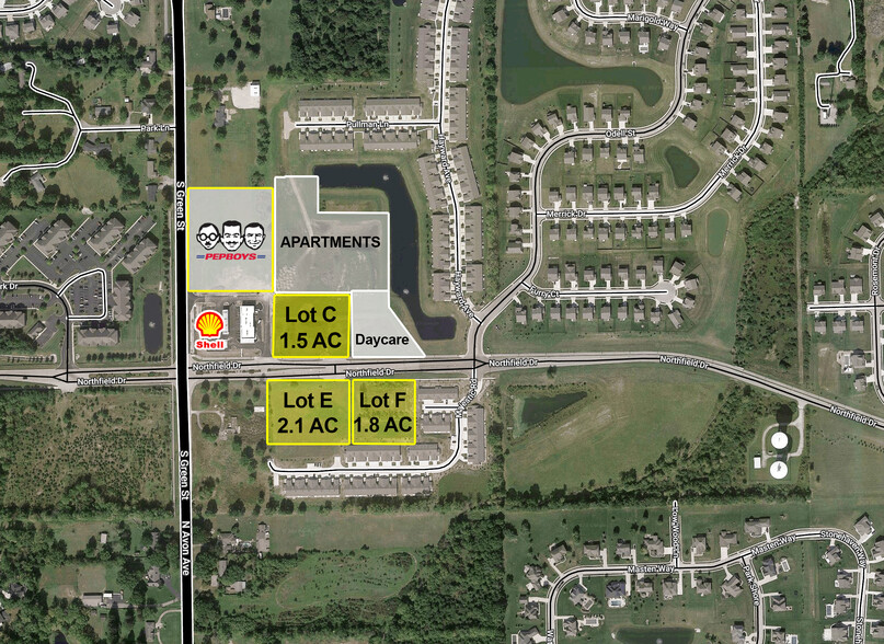 Primary Photo Of S Green Street & Northfield Drive, Brownsburg Land For Sale