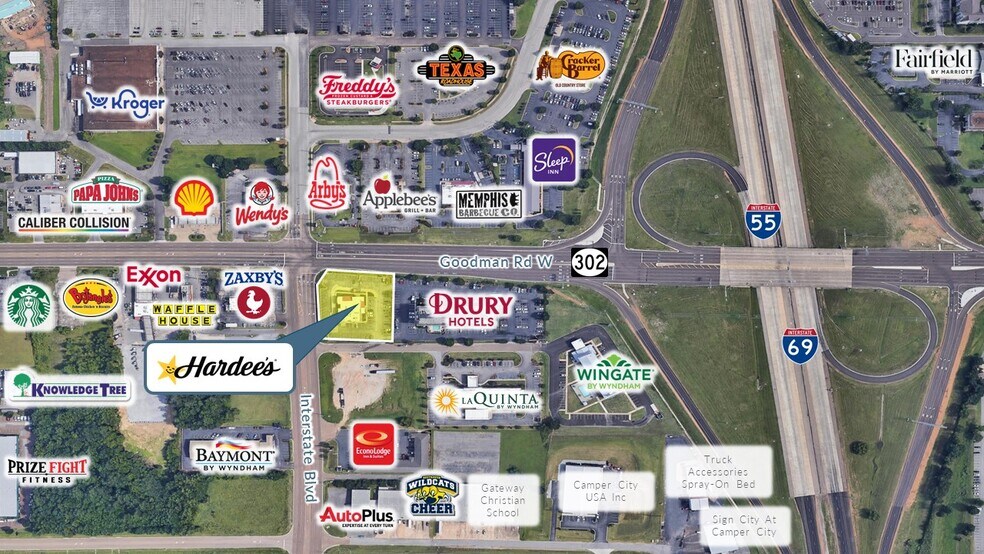 More Photos Of 749 W Goodman Rd, Horn Lake Restaurant For Lease