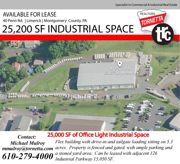 Primary Photo Of 40 Penn Rd, Pottstown Manufacturing For Lease