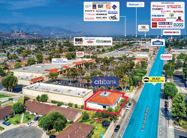 More Photos Of 401 E Arrow Hwy, Glendora Bank For Sale
